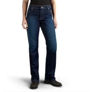 Harley Davidson Boot Cut Embellished Mid-Rise Jeans Dark Indigo Vintage Sz 6 NWT